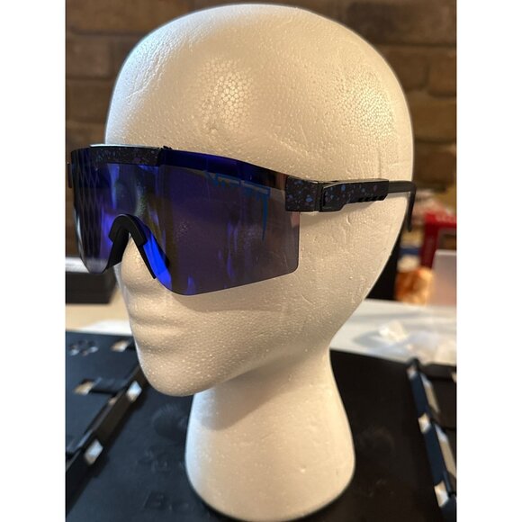 Pit Viper Polarized Sunglasses Blue Lens With Box - Picture 2 of 7